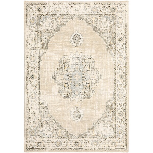 Style Haven Sierra Southwest Tribal Area Rug 9'10 x 12'10 10' x 14' Beige Style Haven Sierra Southwest Tribal Area Rug 9'10 x 12'10 10' x 14' Beige